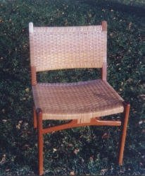 Danish Modern Cane Seat and Back