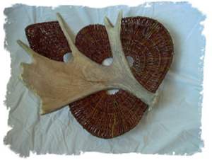 Moose/Willow Antler Bowl Basket, © 2003