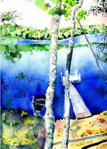 B. OReilly watercolor, Lyric Center For The Arts, Virginia, MN