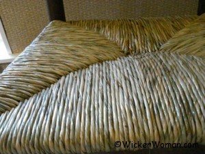 hand-twisted cattail rush seat