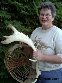 Antler basketmaker, Cathryn Peters.