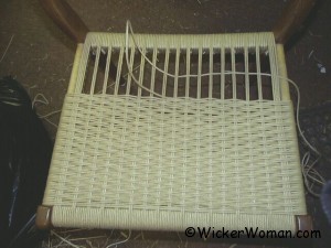weaving Danish cord seat