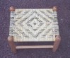 6MM diamond cane pattern footstool