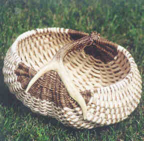 Ebony and Ivory Antler Basket Ebony and Ivory Antler Basket