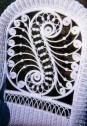 Fancy Antique Wicker Back