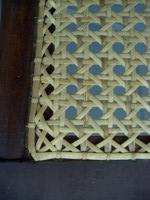 hand caned seat hole-to-hole cane