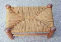 Paper fibre rush stool Paper fibre rush stool