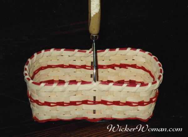 Potato Masher Basket with Red Accents