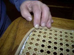 spline applied cane webbing seat spline applied cane webbing seat