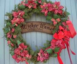 Wicker Woman Holiday Wreath Wicker Woman Holiday Wreath