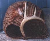 Stand Alone Antler Basket Sculpture Stand Alone Antler Basket Sculpture