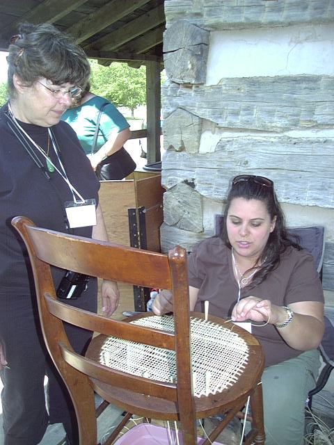 Chair Caning Demonstration