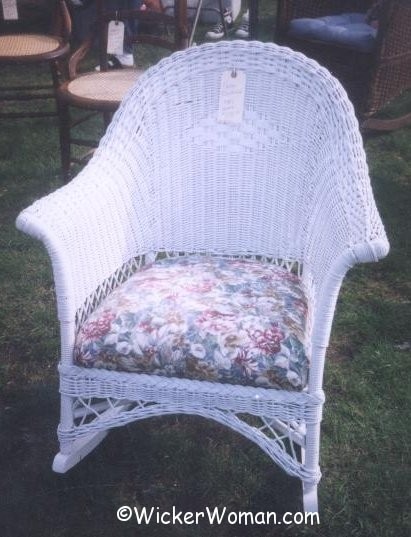 1930s paper wicker rocker