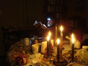 reading by headlamp