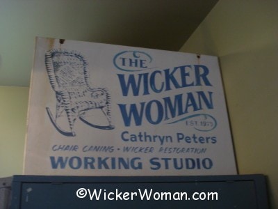 Mike Meyer, Mazeppa, MN sign painter made The Wicker Woman sign