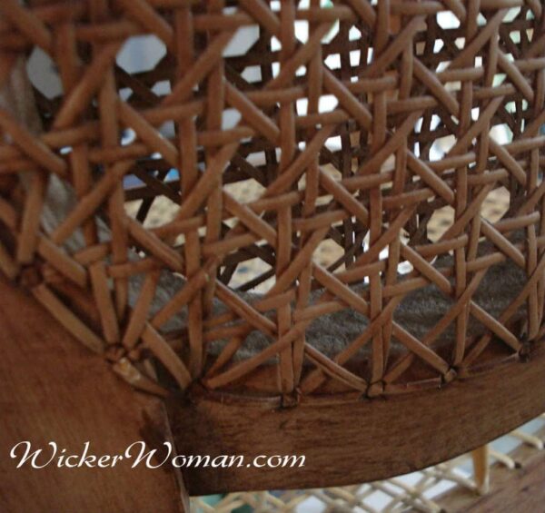 Blind caning for shop chairs