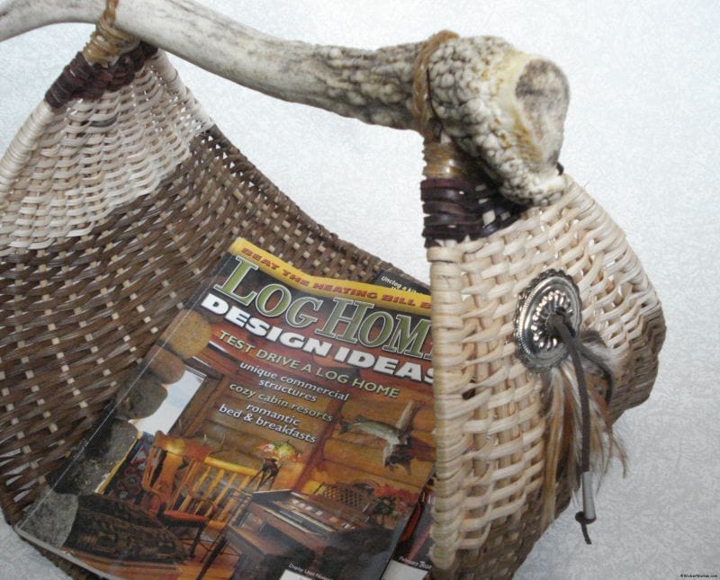 Farewell--Antler Magazine Basket