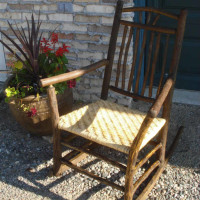 Three chair caning design samples