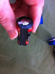 LED flashlite battery case