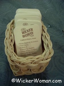 Lacy Business Card Basket-Natural 