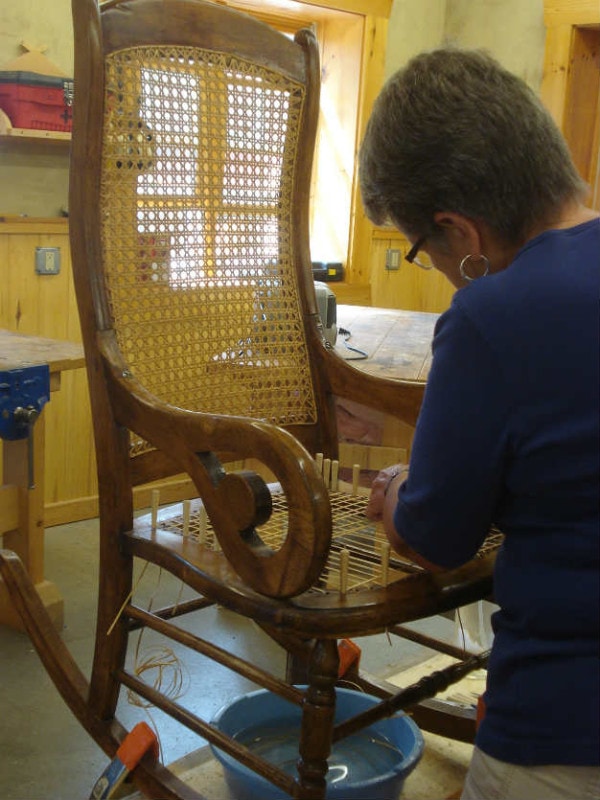 North House chair caning