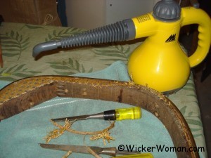 cane spline remover steamer