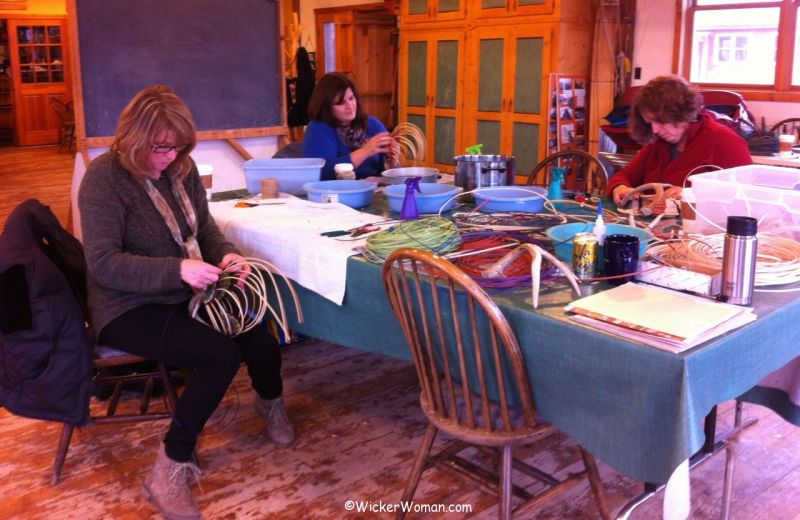 weaving rib style antler baskets