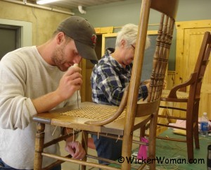 Cathryn's chair caning class