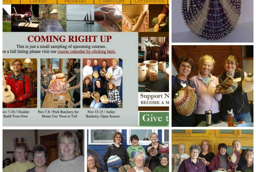 Antler basket weaving class–North House Folk School