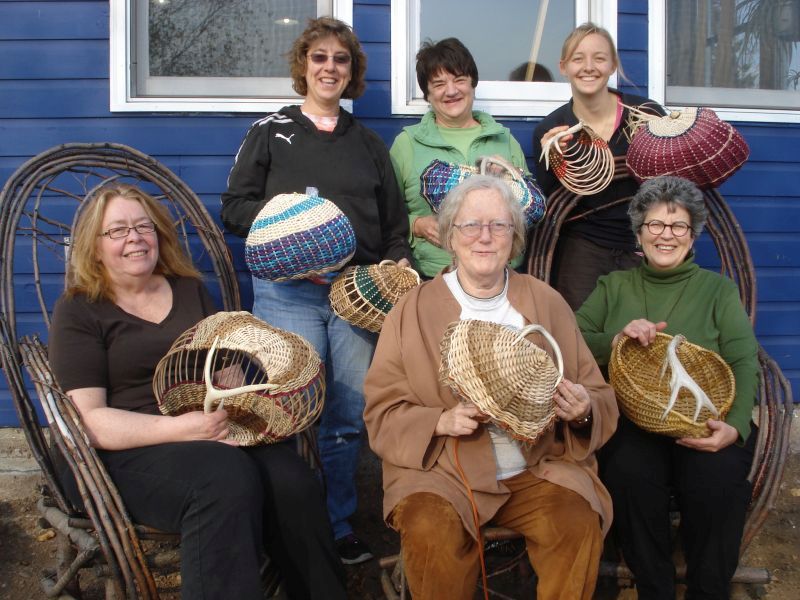 2011 Antler Basket Weaving Class North House