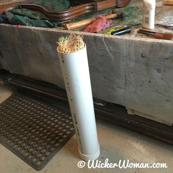 PVC cane webbing soaking tube