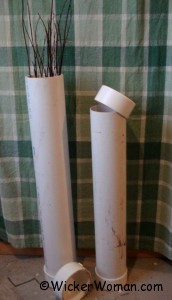 PVC cane webbing and willow soaking tubes