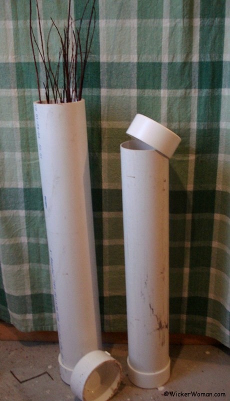 PVC cane webbing and willow soaking tubes