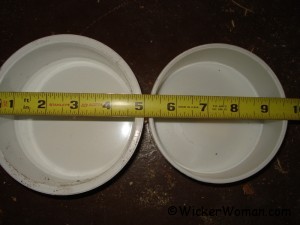 Two PVC end caps showing different thickness