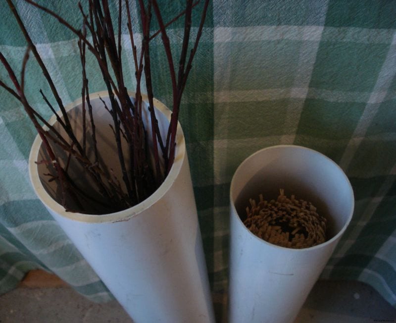 PVC-thickness Sample of two thicknesses of PVC pipe
