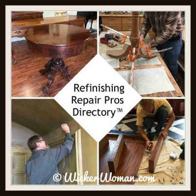 Refinishing Repair Pros Directory cover image of four types of refinishing projects.