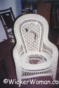 Victorian SoD Wicker Rocker