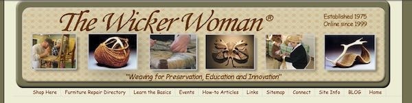 WickerWoman.com rectangle header graphic with images 2016
