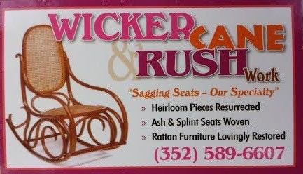 Chair caning by hand