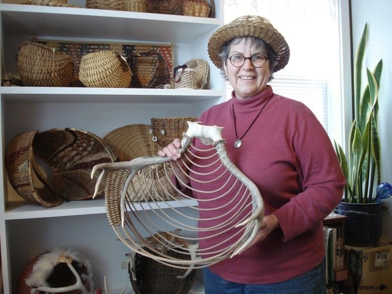 Peters with antler baskets