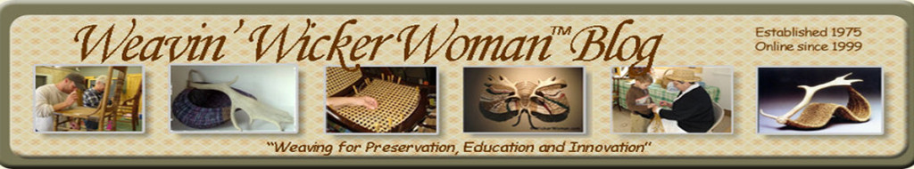 Weavin' Wicker Woman Blog header graphic