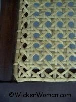 Traditional hand chair caning