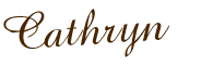 Cathryn's signature