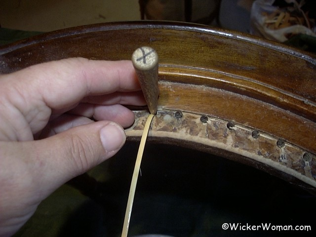 chair caning center back strand