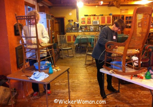 chair caning class North House 