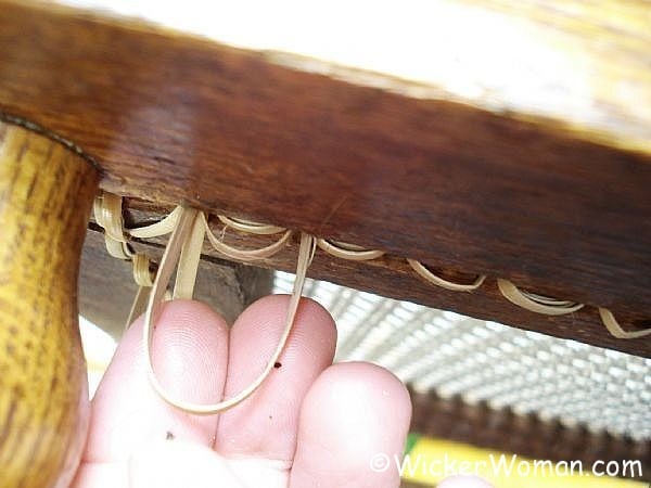 chair caning no knot system