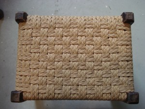checkerboard paper wicker braid stool checkerboard paper wicker braid stool