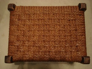 checkerboard rush braid stool complete checkerboard rush braid stool complete