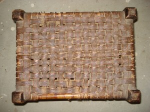 checkerboard paper rush stool checkerboard paper rush stool