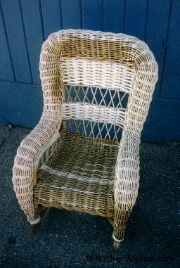 Wicker rockers sales